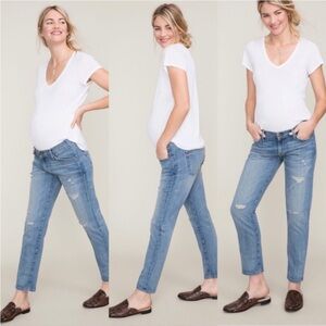 Current/Elliot x HATCH The Boyfriend Maternity Jean Super Loved Destroy 28